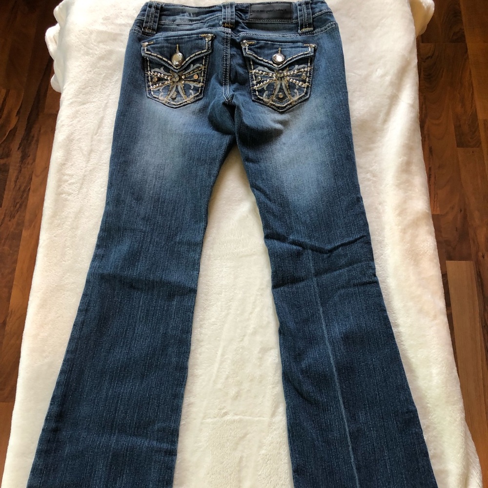 Dark‎ denim boot cut jeans size 1/2
